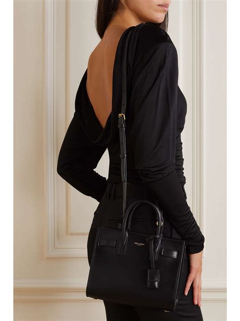 ysl noir sac|SAC DE JOUR IN SMOOTH LEATHER .